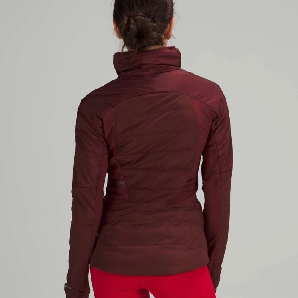 Lululemon Down for It All JacketRed Merlot (Maroon) Size 10 - Picture 6 of 9